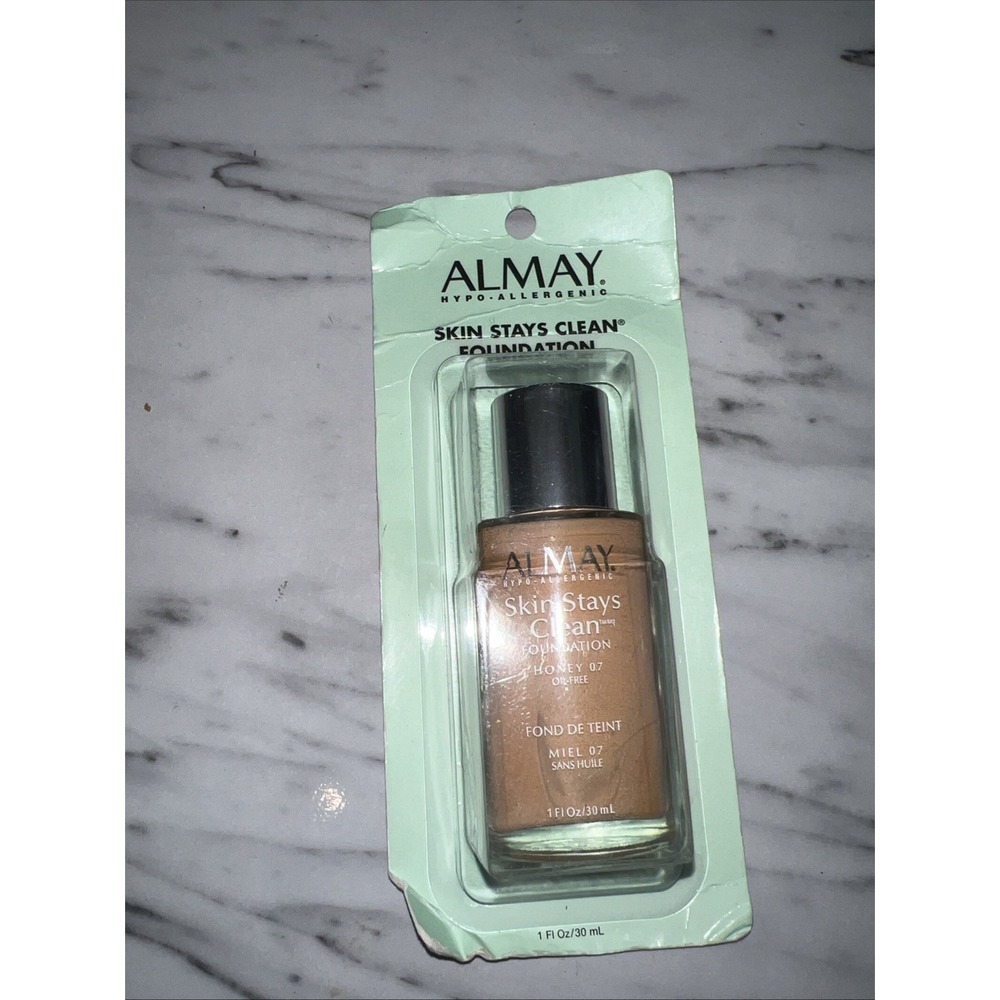 ALMAY SKIN STAYS CLEAN FOUNDATION HONEY 07 OIL FREE